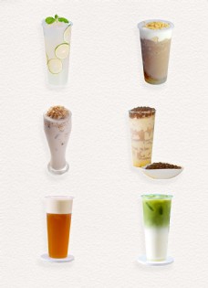 美味夏日奶茶系列产品实物