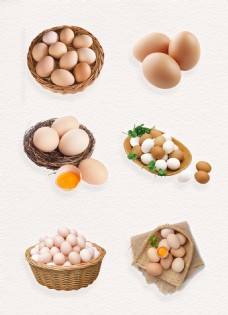 木材新鲜鸡蛋免扣实物素材