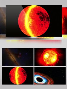 宇宙太空科教片宇宙星空太阳黑子核聚变科研教材