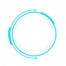 商务科技科技感商务圆形简约线框