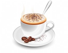 咖啡杯卡通美味咖啡热饮矢量元素