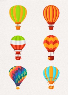 节日活动通用节日多彩活动宣传热气球漂浮元素