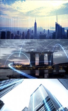 字体模板科技城市高科技城市互联网视频