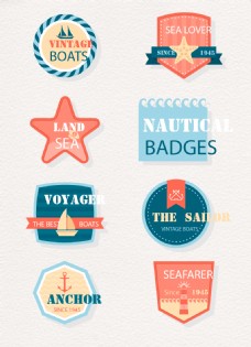 8款创意航海标志矢量素材