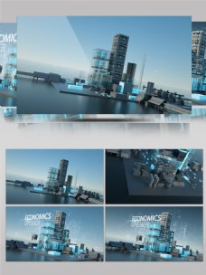未来智能建筑物联网智能城市CG动画