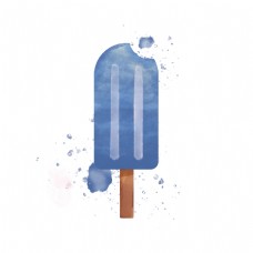 夏日蓝莓味酸甜冰淇淋