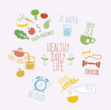 水果活动健康生活图标