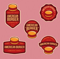 美国汉堡徽章