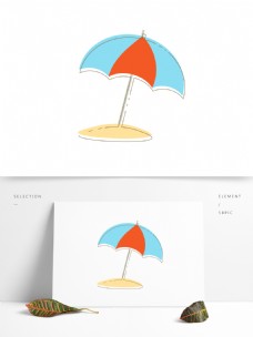 沙滩夏天MBE可爱卡通太阳伞遮阳伞
