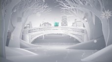 冬季雪景圣诞节礼物视频素材