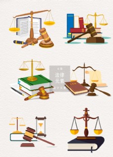 其他海报设计矢量法律律师元素