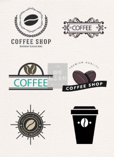 咖啡杯精美商务的咖啡标志素材
