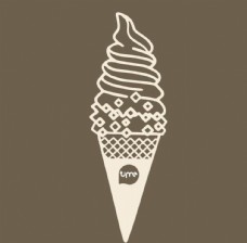 冰淇淋插画冰淇淋矢量图