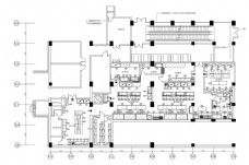 CAD星级酒店餐厅空间规划