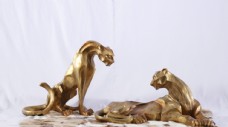 中式纯铜动物摆件装饰图