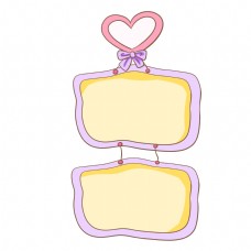 可爱卡通相框边框手绘插画