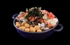 食材海鲜日本相扑锅海鲜煲日韩美食素材