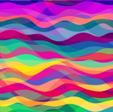 多彩的背景五颜六色的波浪抽象背景