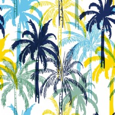 墙纸热带植物印花图案