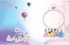迪士尼公主相册封面梦幻