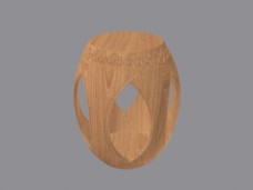 园林小圆木凳子3d模型